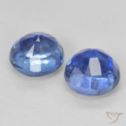 Gemme di Cianite Blu scuro naturale da 1.63 ct, Rotondo, VS-SI