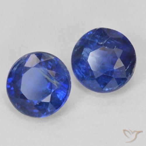 Gemme di Cianite Blu scuro naturale da 1.44 ct, Rotondo, VS-SI