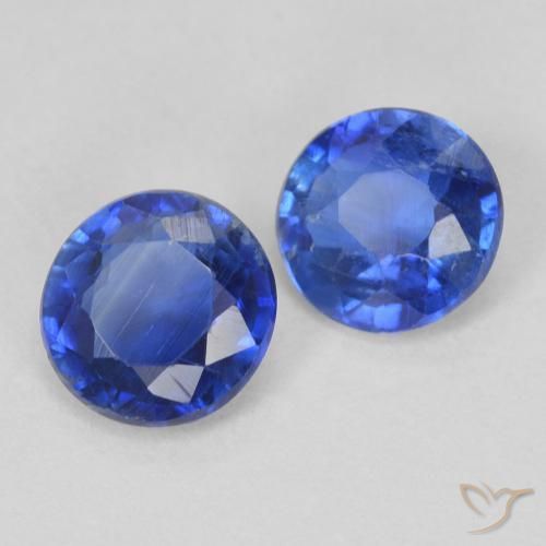 Gemme di Cianite vero blu naturale da 1.02 ct, Rotondo, VS-SI