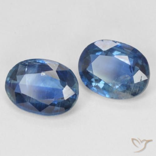 Gemme di Cianite Blu navy naturale da 2.85 ct, Ovale, SI