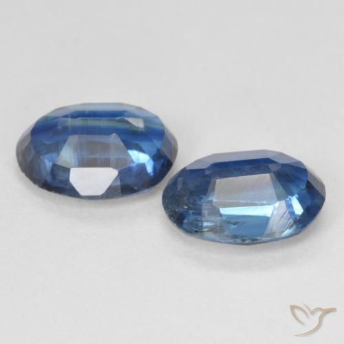 Gemme di Cianite Blu navy naturale da 2.85 ct, Ovale, SI
