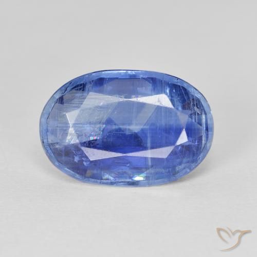 4.80ct Naturale Blu scuro medio Cianite, Ovale, SI