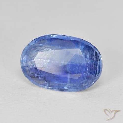 Cianite Blu scuro medio naturale da 4.80 ct, Ovale, SI