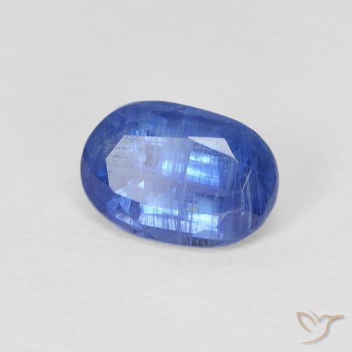 Cianite Blu scuro medio naturale da 1.00 ct, Ovale, SI