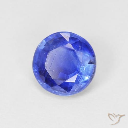 Cianite Blu vivido naturale da 1.10 ct, Rotondo, SI