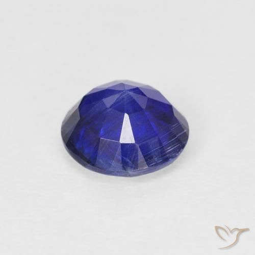Cianite Blu vivido naturale da 1.10 ct, Rotondo, SI