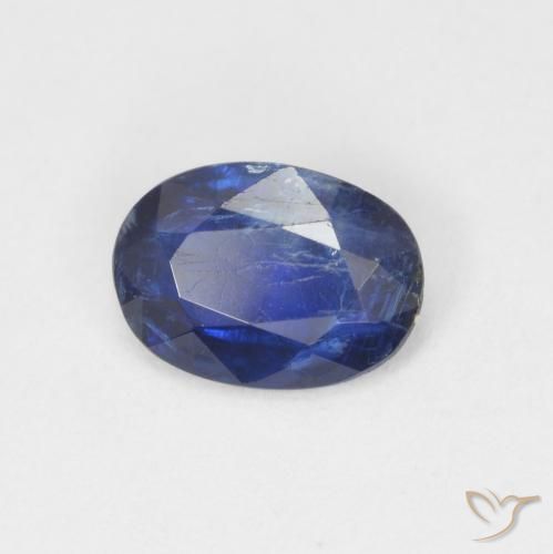 Cianite Blu navy naturale da 0.74 ct, Ovale, SI