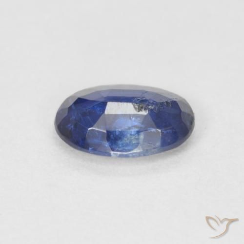 Cianite Blu navy naturale da 0.74 ct, Ovale, SI