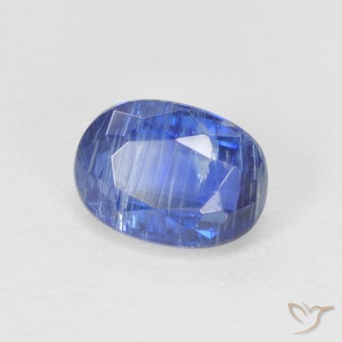 Cianite Blu scuro naturale da 1.36 ct, Ovale, SI