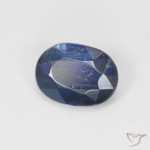 Cianite Blu scuro naturale da 0.96 ct, Ovale, SI
