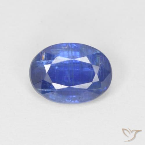 1.06ct Naturale Blu scuro Cianite, Ovale, SI