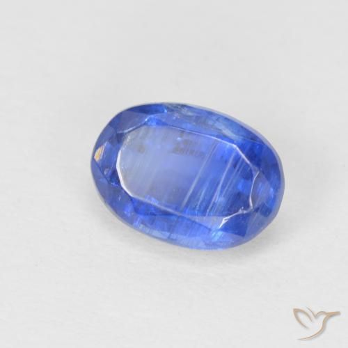 Cianite Blu scuro naturale da 1.23 ct, Ovale, SI