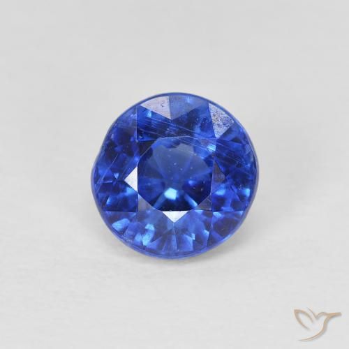 1.15ct Naturale vero blu Cianite, Rotondo, SI