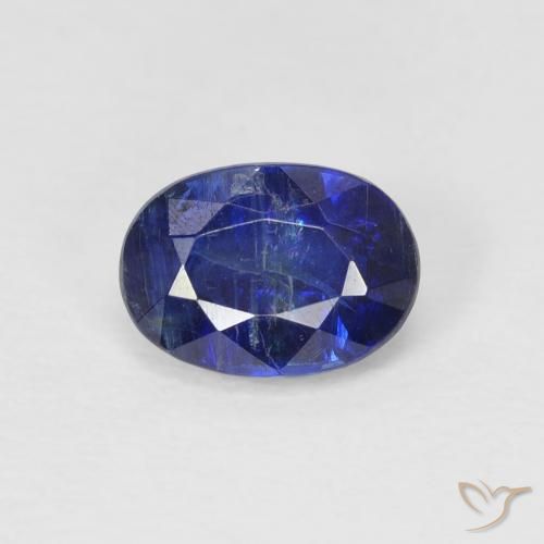 1.16ct Naturale Blu navy Cianite, Ovale, SI