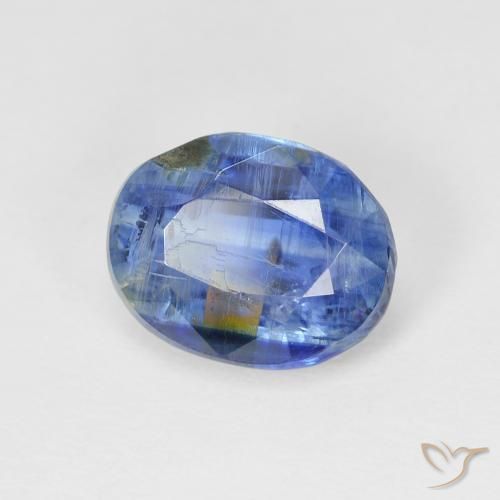 Cianite Blu scuro naturale da 3.98 ct, Ovale, SI