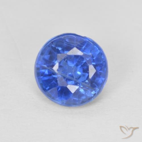 1.02ct Naturale vero blu Cianite, Rotondo, SI