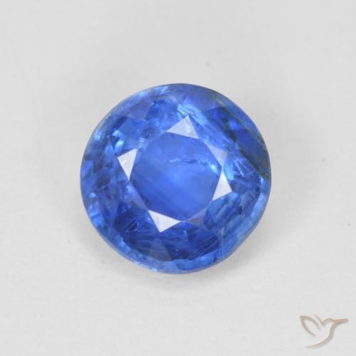 0.95ct Naturale Azzurro Cianite, Rotondo, SI