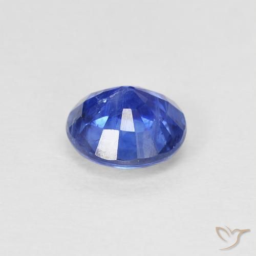 Cianite Blu scuro naturale da 1.00 ct, Rotondo, SI