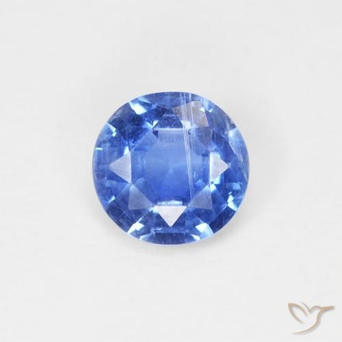 Cianite Blu scuro medio naturale da 0.75 ct, Rotondo, SI