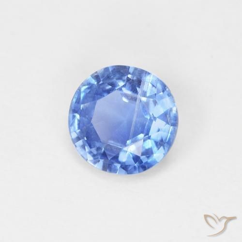 Cianite Blu scuro medio naturale da 0.75 ct, Rotondo, SI