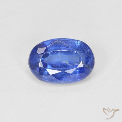 1.09ct Naturale Blu navy Cianite, Ovale, SI