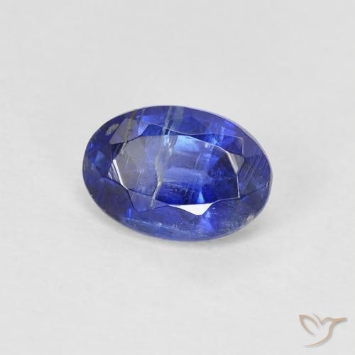 Cianite Blu scuro naturale da 1.00 ct, Ovale, SI