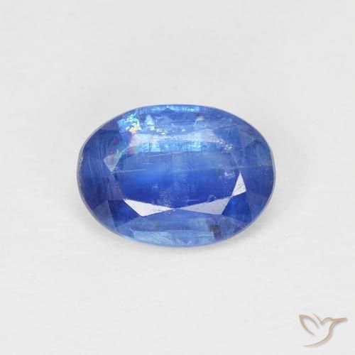 1.05ct Naturale Blu acceso Cianite, Ovale, SI