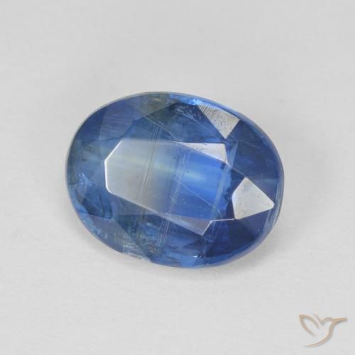 Cianite Blu scuro naturale da 3.01 ct, Ovale, SI