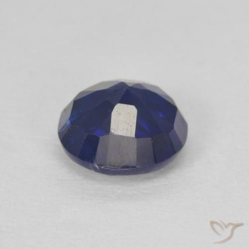 Cianite Blu scuro naturale da 1.03 ct, Rotondo, SI