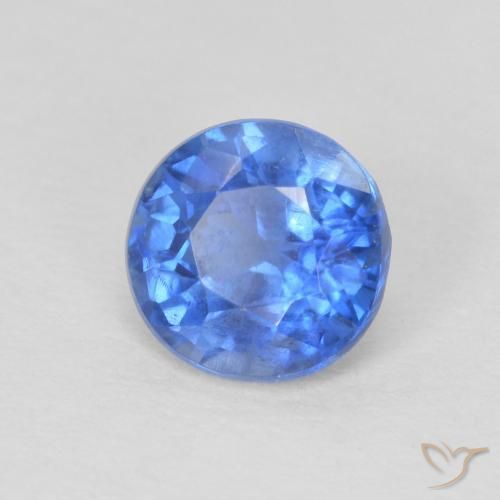 Cianite Blu acceso naturale da 1.09 ct, Rotondo, SI