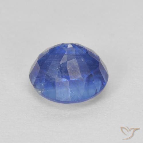 Cianite Blu scuro naturale da 1.32 ct, Rotondo, SI