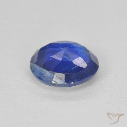 Cianite Blu navy naturale da 0.87 ct, Rotondo, SI