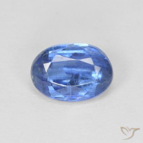 1.19ct Naturale Blu navy Cianite, Ovale, SI