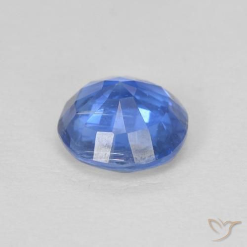 Cianite Blu Navy brillante naturale da 1.01 ct, Rotondo, SI