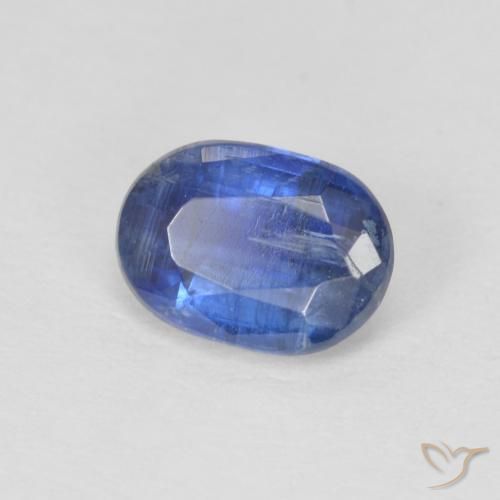 Cianite Blu scuro naturale da 1.04 ct, Ovale, SI