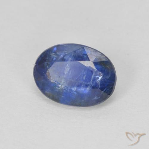 Cianite Blu scuro naturale da 1.02 ct, Ovale, SI