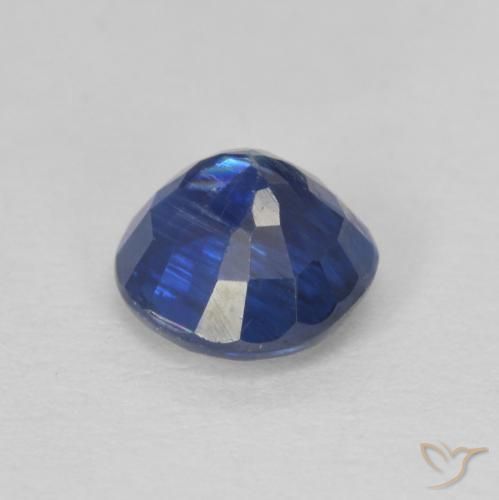 Cianite Blu scuro naturale da 1.19 ct, Rotondo, SI