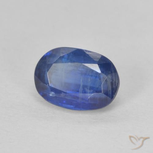 Cianite Blu scuro naturale da 1.25 ct, Ovale, SI