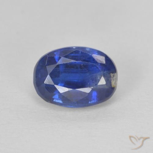 Cianite Blu scuro naturale da 1.30 ct, Ovale, SI
