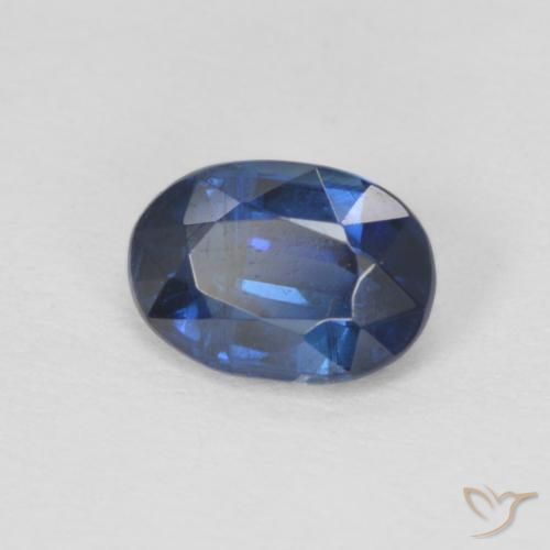 Cianite Blu scuro naturale da 1.02 ct, Ovale, SI