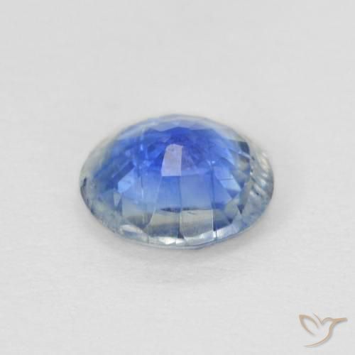 Cianite Blu scuro naturale da 0.85 ct, Rotondo, SI
