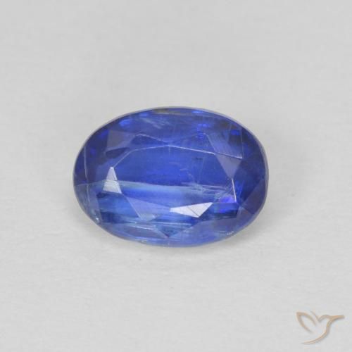 1.02ct Naturale Blu scuro Cianite, Ovale, SI