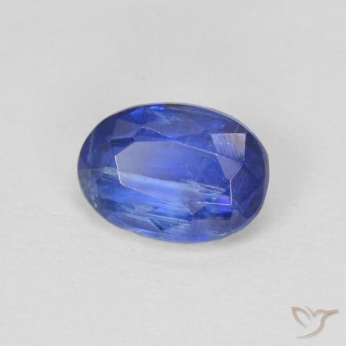 Cianite Blu scuro naturale da 1.02 ct, Ovale, SI