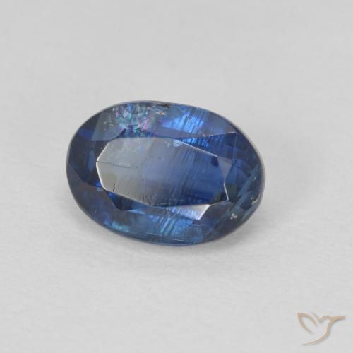 Cianite Blu scuro naturale da 1.32 ct, Ovale, SI