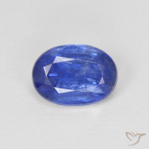 1.12ct Naturale Blu scuro Cianite, Ovale, SI