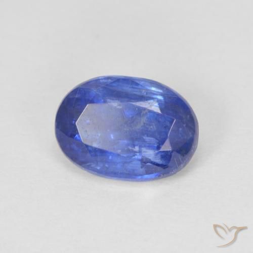 Cianite Blu scuro naturale da 1.12 ct, Ovale, SI