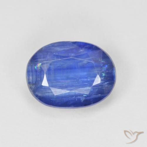 2.84ct Naturale Blu scuro Cianite, Ovale, SI