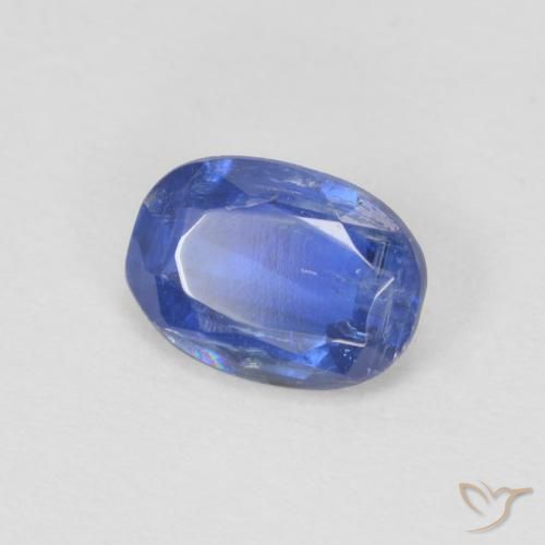 Cianite Blu scuro naturale da 0.91 ct, Ovale, SI