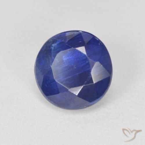 Cianite naturale blu da 1,22 ct, taglio rotondo, SI