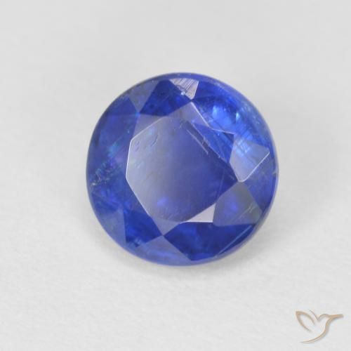 Cianite Blu navy naturale da 1.12 ct, Rotondo, SI